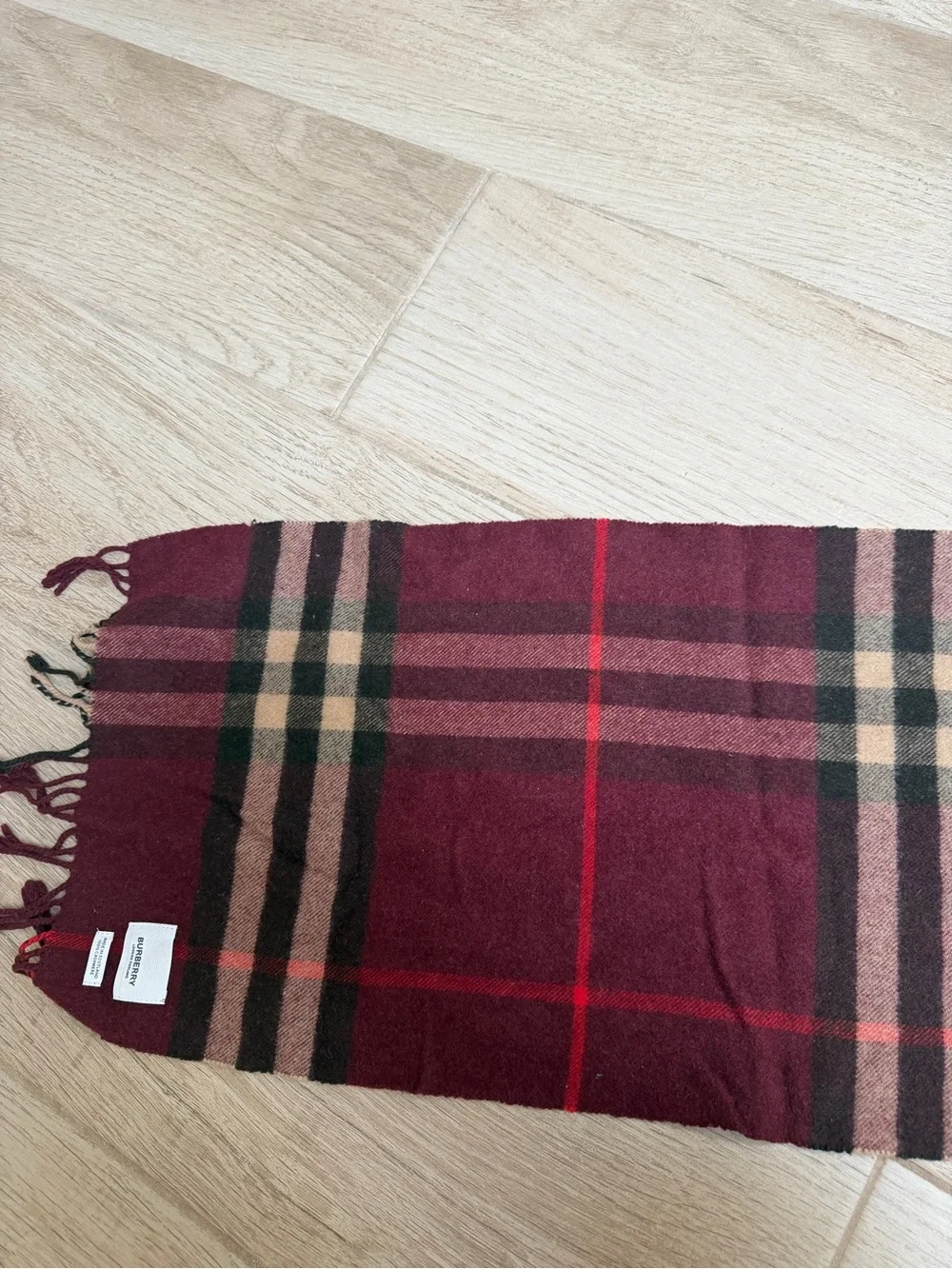 Burberry Check Cashmere Scarf